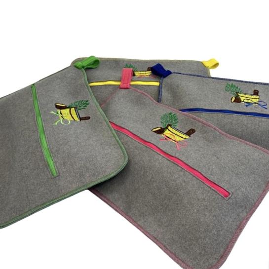 Главная — Сумка для банных принадлежностей с вышивкой — фото